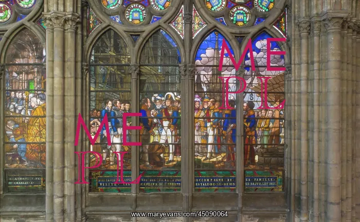 : Stained glass window, Basilique Saint-Denis, Saint-Denis : Stained glass window, Basilique Saint-Denis, Saint-Denis