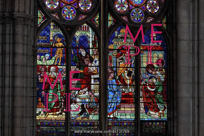 : Stained glass window, Basilique Saint-Denis, Saint-Denis : Stained glass window, Basilique Saint-Denis, Saint-Denis