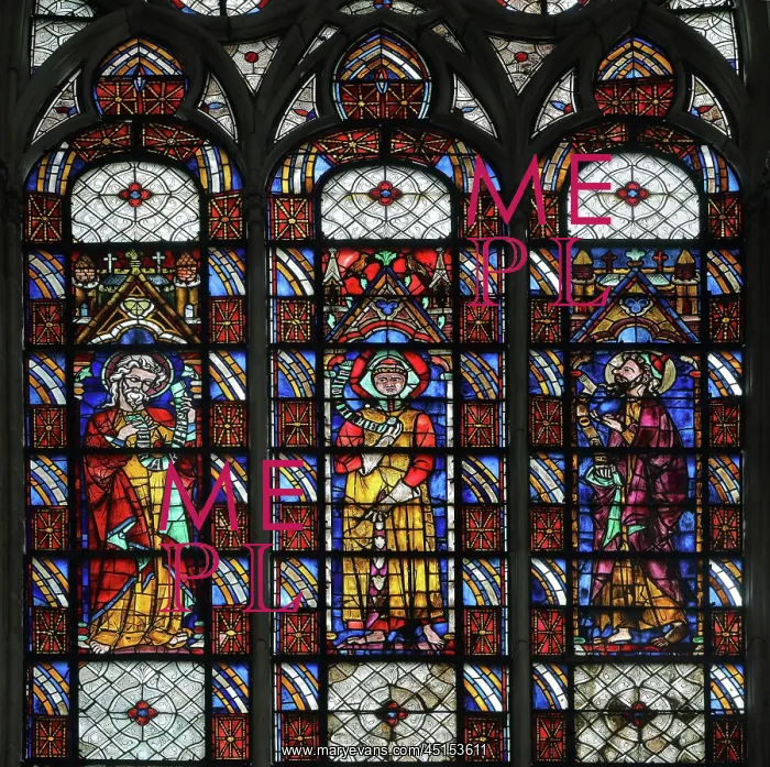 : Stained glass window, Basilique Saint-Urbain de : Stained glass window, Basilique Saint-Urbain de