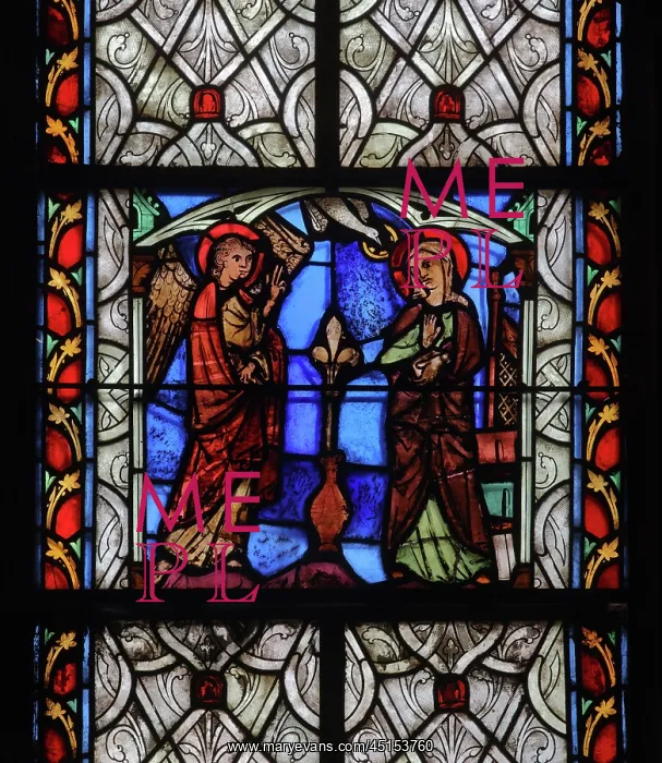 : Stained glass window, Basilique Saint-Urbain de : Stained glass window, Basilique Saint-Urbain de