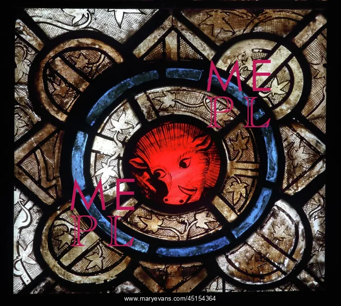 : Stained glass window, Basilique Saint-Urbain de : Stained glass window, Basilique Saint-Urbain de