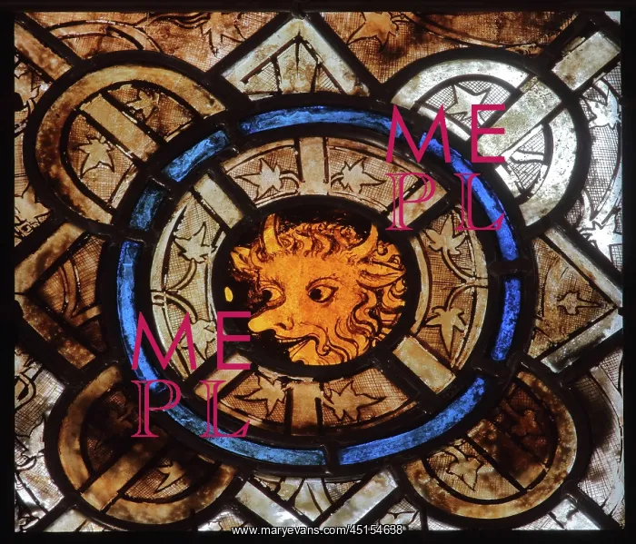 : Stained glass window, Basilique Saint-Urbain de : Stained glass window, Basilique Saint-Urbain de