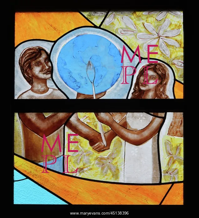: Stained glass window, Cathedral of Our Lady of : Stained glass window, Cathedral of Our Lady of
