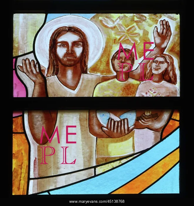 : Stained glass window, Cathedral of Our Lady of : Stained glass window, Cathedral of Our Lady of