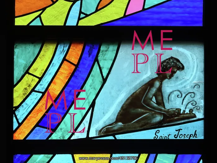 : Stained glass window, Cathedral of Our Lady of : Stained glass window, Cathedral of Our Lady of