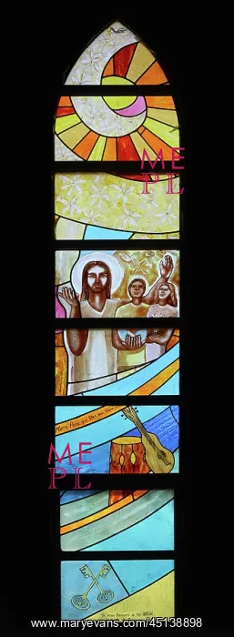 : Stained glass window, Cathedral of Our Lady of : Stained glass window, Cathedral of Our Lady of