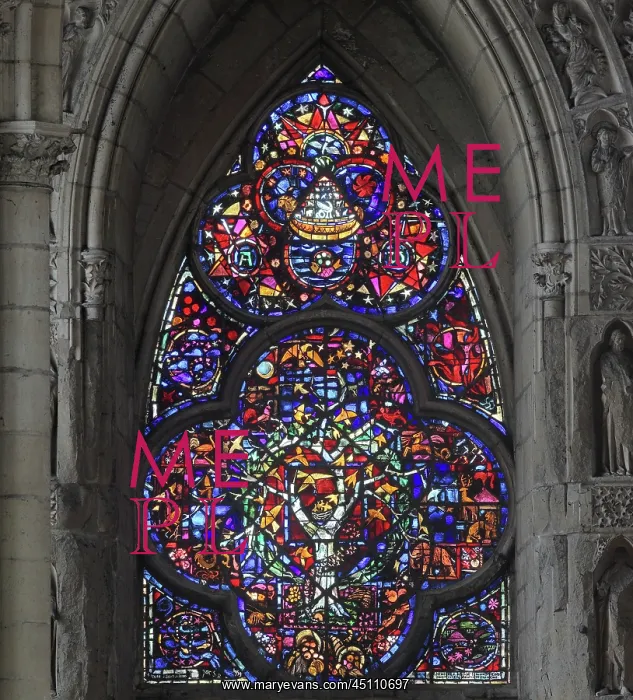 : Stained glass window, Cathedrale Notre-Dame de : Stained glass window, Cathedrale Notre-Dame de