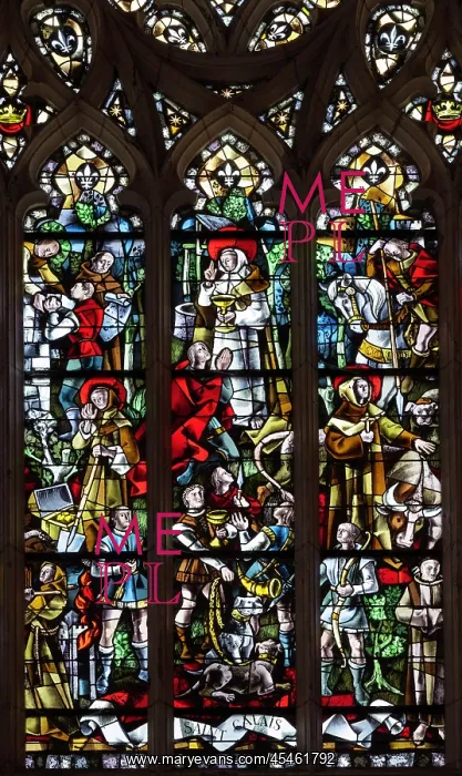 : Stained glass window, Chapelle Saint-Calais : Stained glass window, Chapelle Saint-Calais