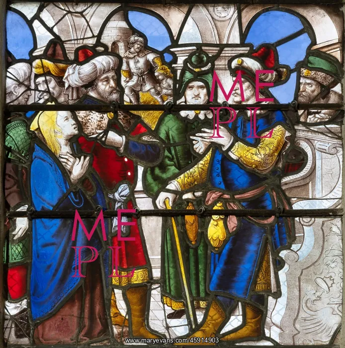 : Stained glass window, Eglise Notre-Dame, Semur-en-Auxois : Stained glass window, Eglise Notre-Dame, Semur-en-Auxois