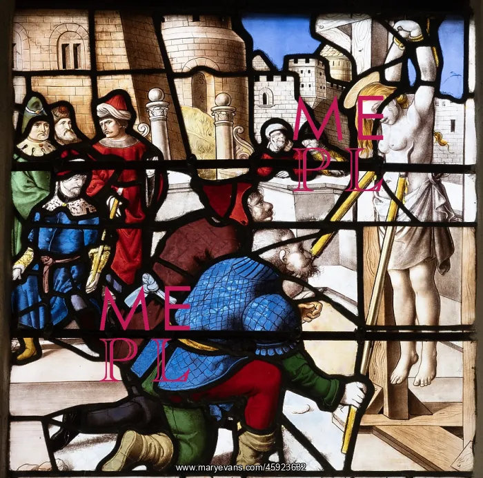 : Stained glass window, Eglise Notre-Dame, Semur-en-Auxois : Stained glass window, Eglise Notre-Dame, Semur-en-Auxois