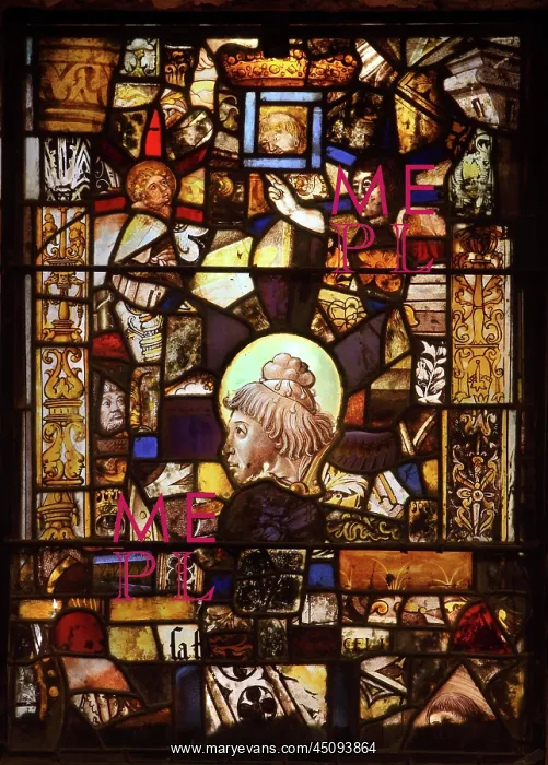 : Stained glass window, Fontfroide Abbey : Stained glass window, Fontfroide Abbey