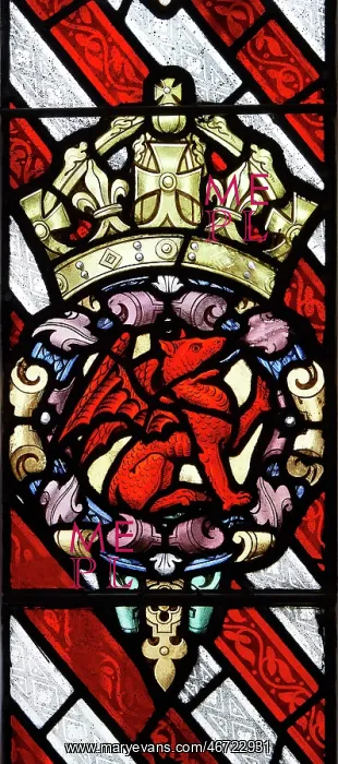 : Stained-glass window, Hampton Court Palace : Stained-glass window, Hampton Court Palace