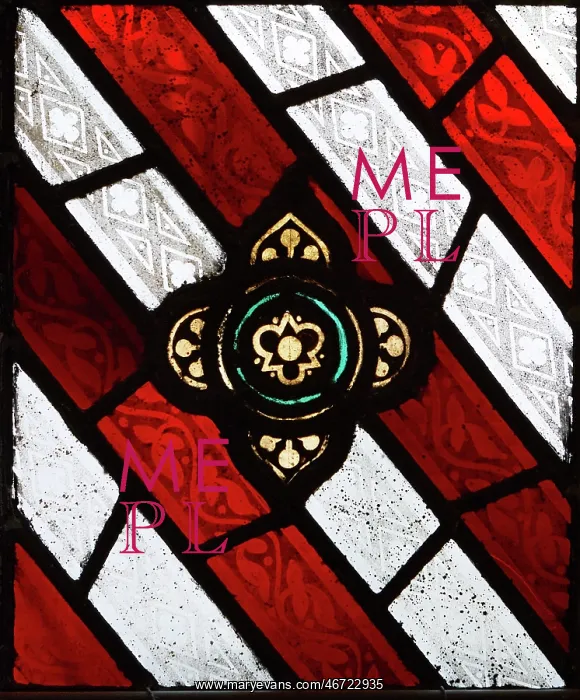 : Stained-glass window, Hampton Court Palace : Stained-glass window, Hampton Court Palace