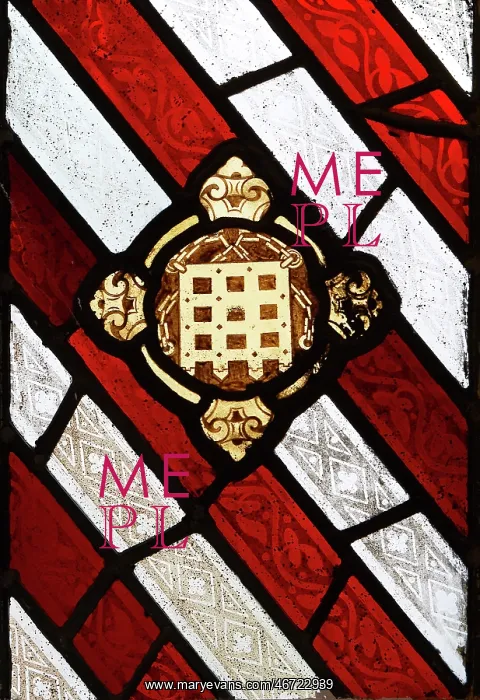 : Stained-glass window, Hampton Court Palace : Stained-glass window, Hampton Court Palace