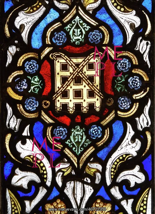 : Stained-glass window, Hampton Court Palace : Stained-glass window, Hampton Court Palace