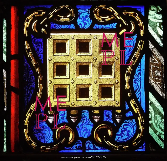 : Stained-glass window, Hampton Court Palace : Stained-glass window, Hampton Court Palace