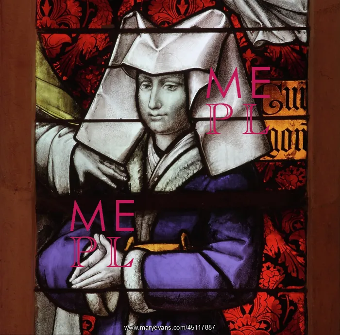 : Stained glass window, Hospices de Beaune, Beaune : Stained glass window, Hospices de Beaune, Beaune