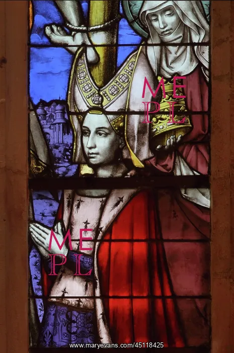 : Stained glass window, Hospices de Beaune, Beaune : Stained glass window, Hospices de Beaune, Beaune