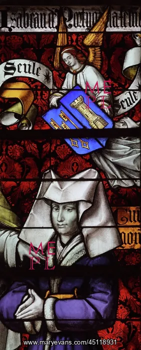 : Stained glass window, Hospices de Beaune, Beaune : Stained glass window, Hospices de Beaune, Beaune
