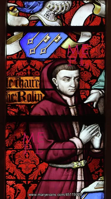 : Stained glass window, Hospices de Beaune, Beaune : Stained glass window, Hospices de Beaune, Beaune