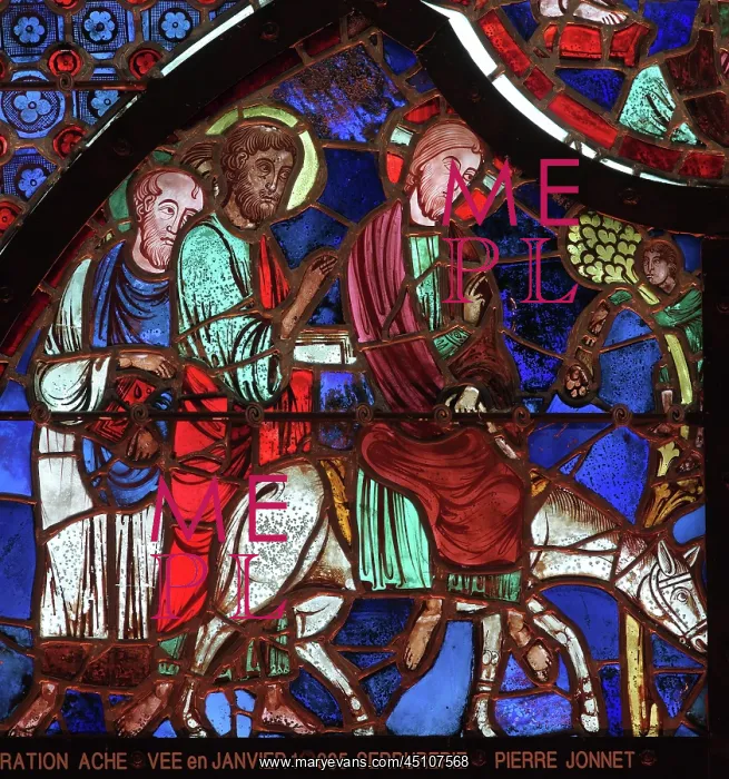 : Stained glass window, Laon Cathedral, Picardy, France : Stained glass window, Laon Cathedral, Picardy, France