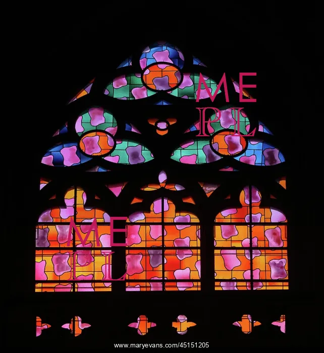 : Stained glass window, Nevers Cathedral, Nevers : Stained glass window, Nevers Cathedral, Nevers