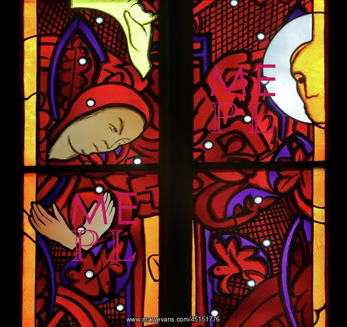 : Stained glass window, Nevers Cathedral, Nevers : Stained glass window, Nevers Cathedral, Nevers