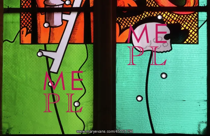 : Stained glass window, Nevers Cathedral, Nevers : Stained glass window, Nevers Cathedral, Nevers