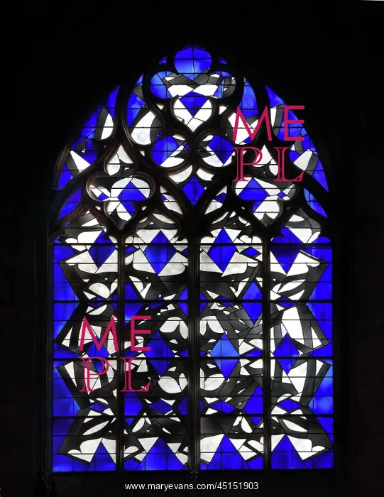 : Stained glass window, Nevers Cathedral, Nevers : Stained glass window, Nevers Cathedral, Nevers