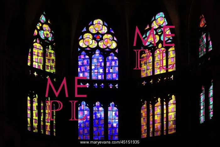 : Stained glass window, Nevers Cathedral, Nevers : Stained glass window, Nevers Cathedral, Nevers