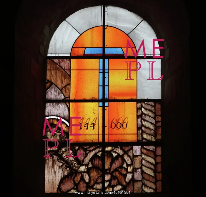 : Stained glass window, Nevers Cathedral, Nevers : Stained glass window, Nevers Cathedral, Nevers