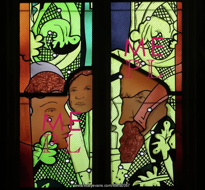 : Stained glass window, Nevers Cathedral, Nevers : Stained glass window, Nevers Cathedral, Nevers