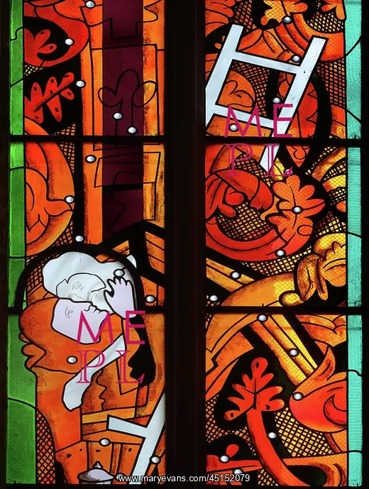  : Stained glass window, Nevers Cathedral, Nevers