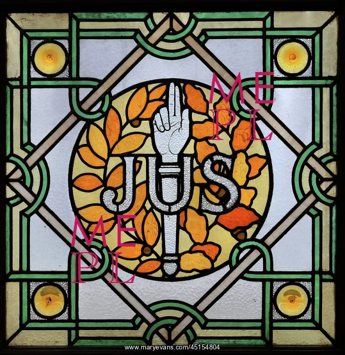 : Stained glass window, Tribunal Correctionnel : Stained glass window, Tribunal Correctionnel