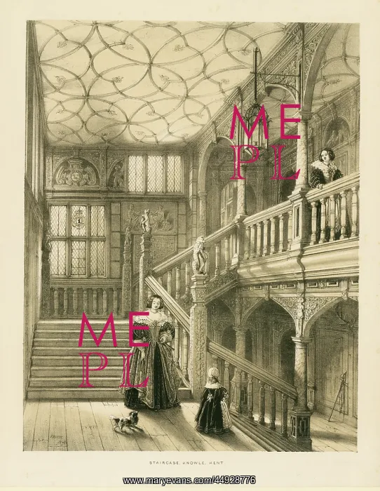 : Staircase, Knowle, Kent : Staircase, Knowle, Kent