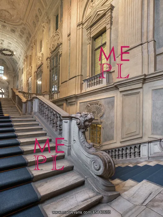: Staircase, Palazzo Madama : Staircase, Palazzo Madama