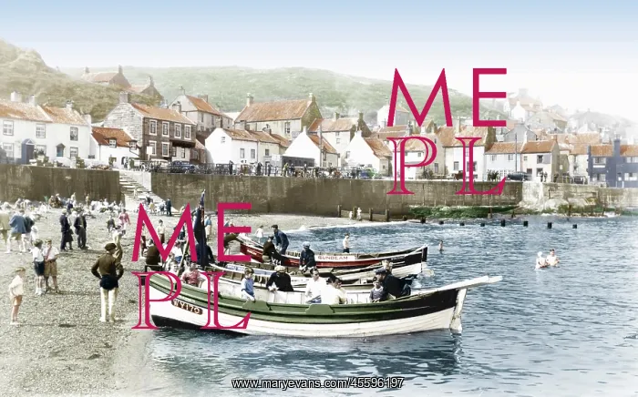  : Staithes, the Beach c1955