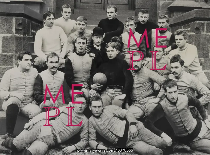 : Stalwarts of Rutgers 1891 team. Group portrait : Stalwarts of Rutgers 1891 team. Group portrait