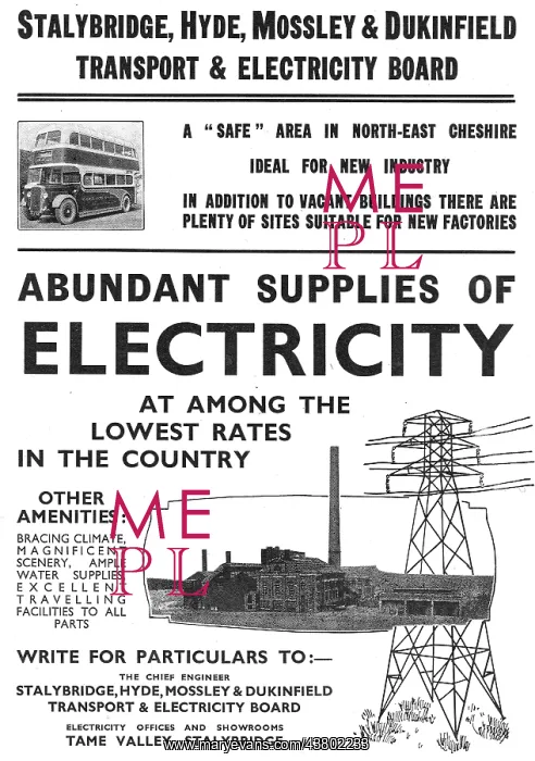 : Stalybridge, Hyde, Mossley & Dukinfield Electricty Board : Stalybridge, Hyde, Mossley & Dukinfield Electricty Board