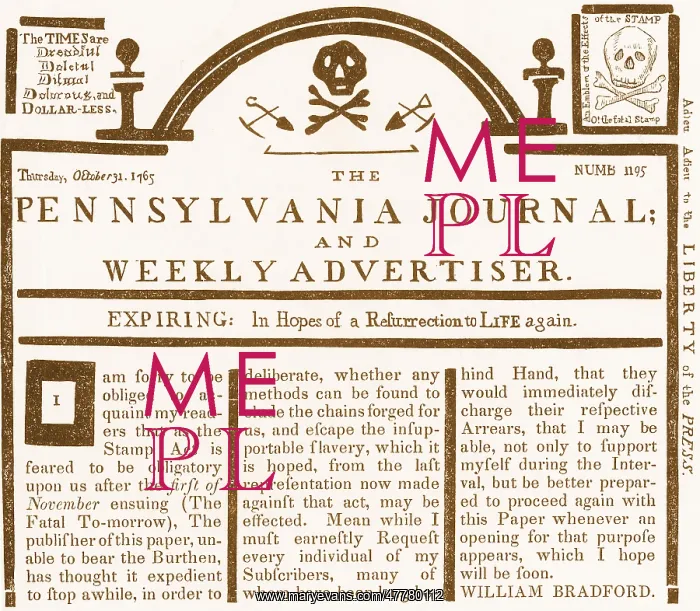: Stamp Act Opposition, 1765 : Stamp Act Opposition, 1765