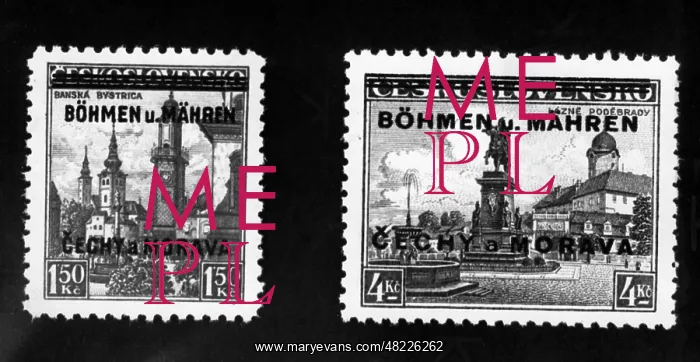 : Stamp of Bohemia and Moravia, 1940 : Stamp of Bohemia and Moravia, 1940