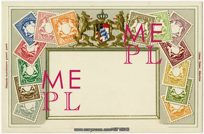 : Stamp Card produced by Ottmar Zeihar - Bavaria, Germany : Stamp Card produced by Ottmar Zeihar - Bavaria, Germany
