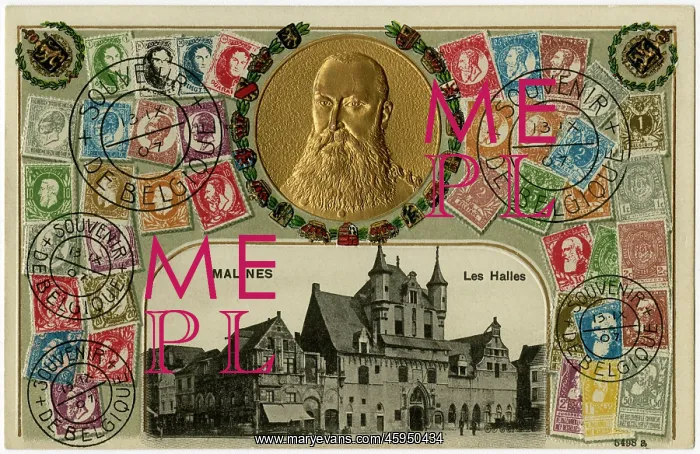 : Stamp Card produced by Ottmar Zeihar - Belgium, Malines : Stamp Card produced by Ottmar Zeihar - Belgium, Malines