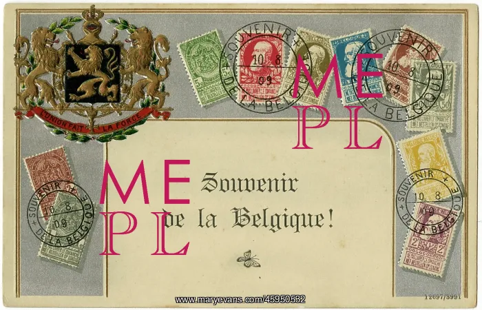  : Stamp Card produced by Ottmar Zeihar - Belgium