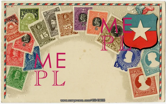 : Stamp Card produced by Ottmar Zeihar - Chile : Stamp Card produced by Ottmar Zeihar - Chile