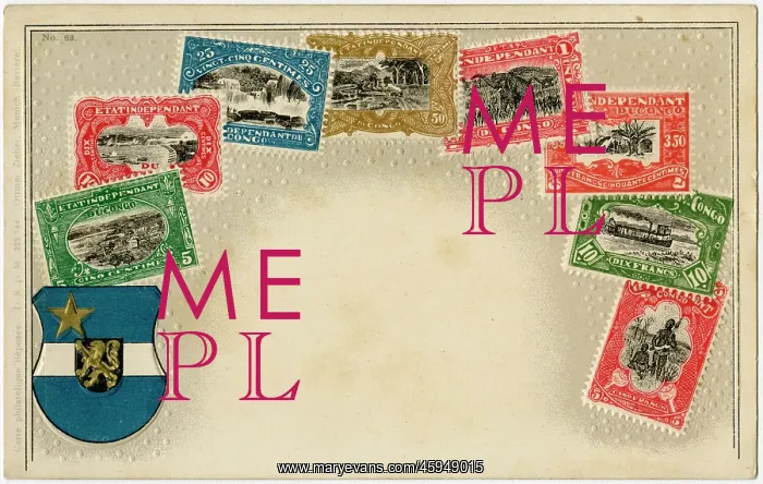 : Stamp Card produced by Ottmar Zeihar - Congo : Stamp Card produced by Ottmar Zeihar - Congo