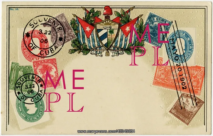 : Stamp Card produced by Ottmar Zeihar - Cuba : Stamp Card produced by Ottmar Zeihar - Cuba