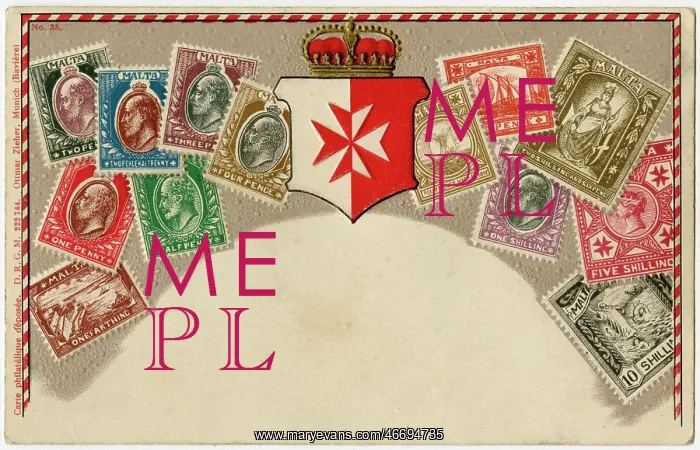 : Stamp Card produced by Ottmar Zeihar - Malta : Stamp Card produced by Ottmar Zeihar - Malta