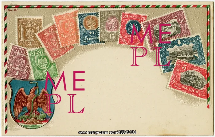 : Stamp Card produced by Ottmar Zeihar - Mexico : Stamp Card produced by Ottmar Zeihar - Mexico