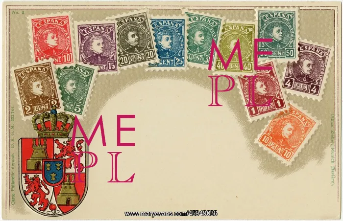 : Stamp Card produced by Ottmar Zeihar - Spain : Stamp Card produced by Ottmar Zeihar - Spain